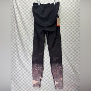 H&M Mama Maternity Tight Leggings Womens Size S Workout Gym Black Pink Small New